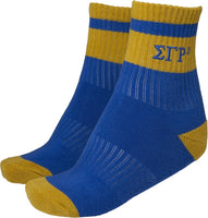 Sigma Gamma Rho Quarter Socks [Blue]