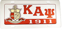 Kappa Alpha Psi Domed Crest Tag License Plate [Silver]