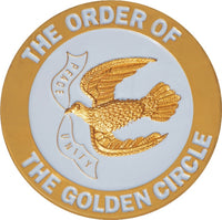 Order of the Golden Circle Symbol Round Car Emblem [Gold]