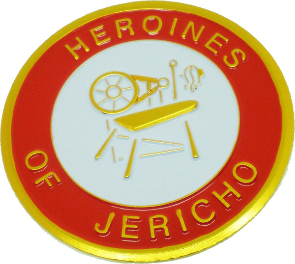 Heroines of Jericho Symbol Round Car Emblem [Red]