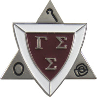 Gamma Sigma Sigma Active Membership Badge Lapel Pin [Silver]