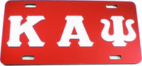 Kappa Alpha Psi Classic Mirror License Plate [Red/Silver]