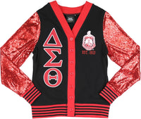 Big Boy Delta Sigma Theta Divine 9 S12 Sequins Cardigan [Black]