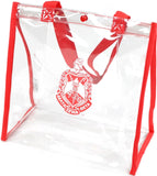 Big Boy Delta Sigma Theta Divine 9 S141 Clear Tote Bag [Red]