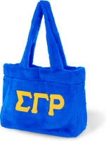 Big Boy Sigma Gamma Rho Divine 9 S1 Faux Fur Bag [Royal Blue]