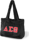 Big Boy Delta Sigma Theta Divine 9 S1 Faux Fur Bag [Black]