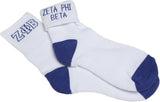 Zeta Phi Beta Ankle Socks [White]