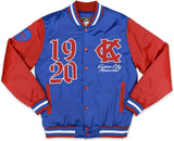 Big Boy Kansas City Monarchs S1 Satin Mens Baseball Jacket [Royal Blue]