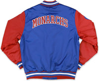 Big Boy Kansas City Monarchs S1 Satin Mens Baseball Jacket [Royal Blue]