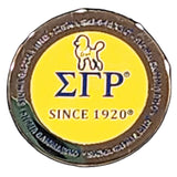 Sigma Gamma Rho Poodle Round Pin [Gold]