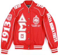 Big Boy Delta Sigma Theta Divine 9 S12 Racing Twill Jacket [Red]