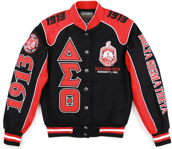 Big Boy Delta Sigma Theta Divine 9 S12 Racing Twill Jacket [Black]