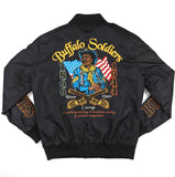 Big Boy Buffalo Soldiers S10 Mens Bomber Jacket [Black]