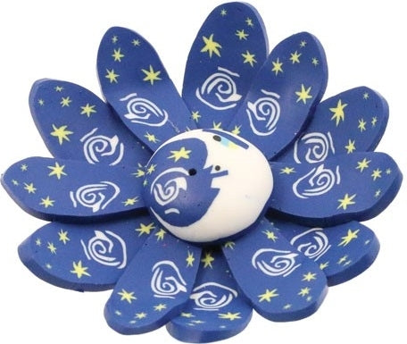 Fimo Round Moon Dish Incense Burner [Blue]