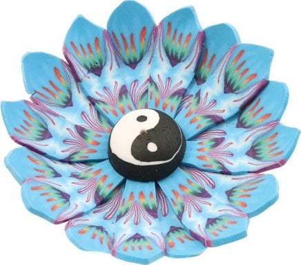 Fimo Round Yin Yang Dish Incense Burner [Multi-Colored]