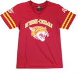 Big Boy Bethune-Cookman Wildcats S1 Womens Football Jersey Tee [Maroon]