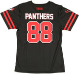 Big Boy Clark Atlanta Panthers S1 Womens Football Jersey Tee [Black]