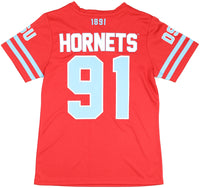 Big Boy Delaware State Hornets S1 Womens Football Jersey Tee [Red]