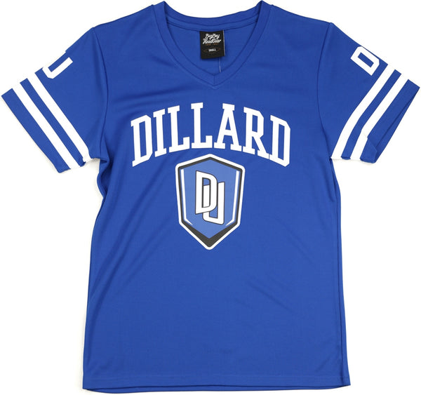 Big Boy Dillard Bleu Devils S1 Womens Football Jersey Tee [Royal Blue]