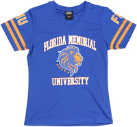 Big Boy Florida Memorial Lions S1 Womens Football Jersey Tee [Royal Blue]