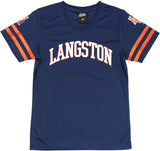 Big Boy Langston Lions S1 Womens Jersey Tee [Navy Blue]