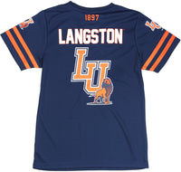 Big Boy Langston Lions S1 Womens Jersey Tee [Navy Blue]