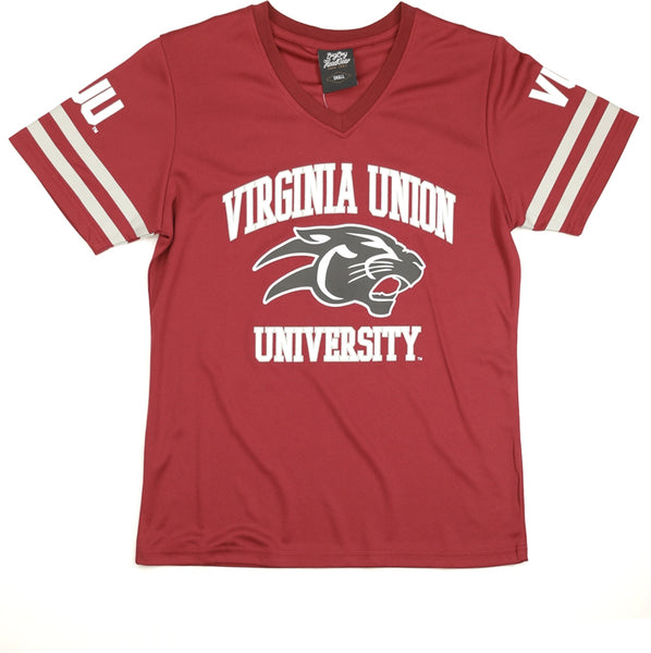 Big Boy Virginia Union Panthers S1 Womens Jersey Tee [Maroon]