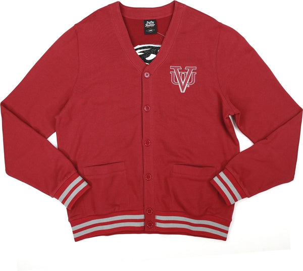 Big Boy Virginia Union Panthers S6 Mens Cardigan [Maroon]