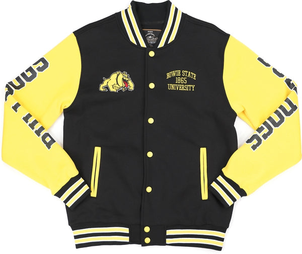 Big Boy Bowie State Bulldogs S1 Mens Fleece Jacket [Black]