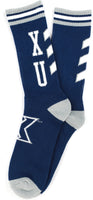 Big Boy Xavier Musketeers S6 Mens Athletic Socks [Navy Blue]