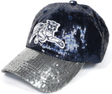 Big Boy Jackson State Tigers S145 Womens Sequins Cap [Navy Blue]