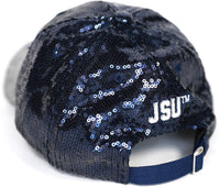 Big Boy Jackson State Tigers S145 Womens Sequins Cap [Navy Blue]