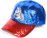 Big Boy Tougaloo Bulldogs S145 Womens Sequins Cap [Royal Blue]