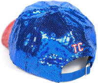 Big Boy Tougaloo Bulldogs S145 Womens Sequins Cap [Royal Blue]