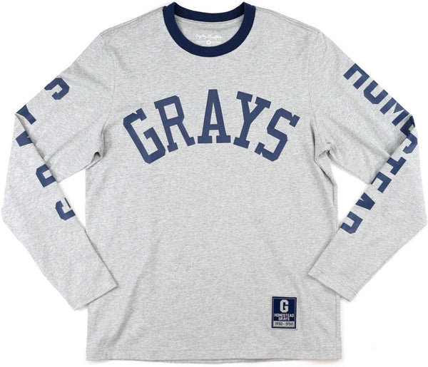 Big Boy Homestead Grays S1 Mens Long Sleeve Tee [Grey]