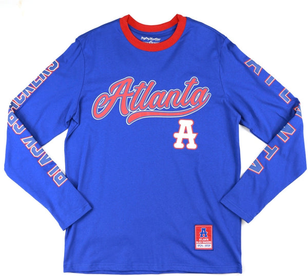 Big Boy Atlanta Black Crackers S1 Mens Long Sleeve Tee [Royal Blue]