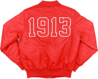 Big Boy Delta Sigma Theta Divine 9 S1 Bomber Jacket [Red]