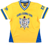 Big Boy Sigma Gamma Rho Divine 9 S16 Football Jersey [Gold]