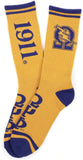 Big Boy Omega Psi Phi Divine 9 S5 Athletic Socks [Gold]