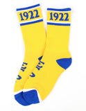 Big Boy Sigma Gamma Rho Divine 9 S5 Athletic Socks [Gold]