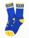 Big Boy Sigma Gamma Rho Divine 9 S5 Athletic Socks [Royal Blue]