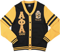 Big Boy Alpha Phi Alpha Divine 9 S6 Cardigan [Black]