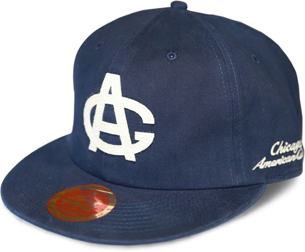 Big Boy Chicago American Giants S142 Heritage Cotton Mens Snapback Cap [Navy Blue]