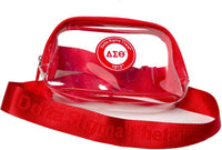 Delta Sigma Theta Clear Stadium Crossbody Bag [Red]