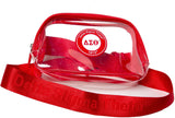 Delta Sigma Theta Clear Stadium Crossbody Bag [Red]