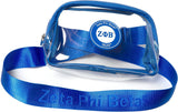 Zeta Phi Beta Clear Stadium Crossbody Bag [Blue]