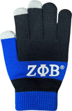 Zeta Phi Beta Knit Texting Gloves [Black]