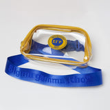 Sigma Gamma Rho Clear Stadium Crossbody Bag [Gold]