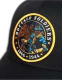 Big Boy Buffalo Soldiers S155 Mens Ball Cap [Black]