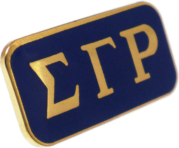 Sigma Gamma Rho 3 Letter Bar Lapel Pin [Blue]